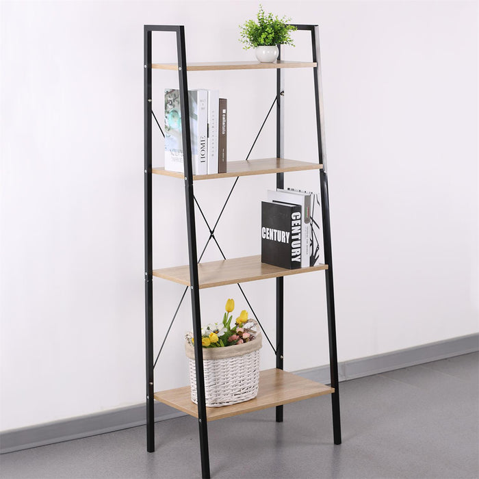 WOOD AND METAL SHELF 148X60X32.5CM M1