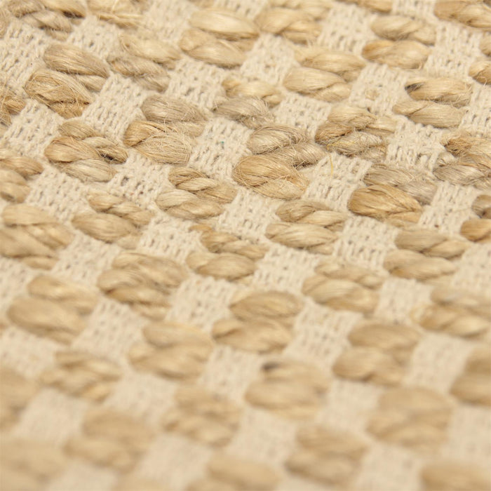 JUTE FABRIC RUG WITH FRINGE 120X170CM