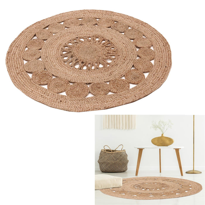ROUND RUG  JUTE 90CM