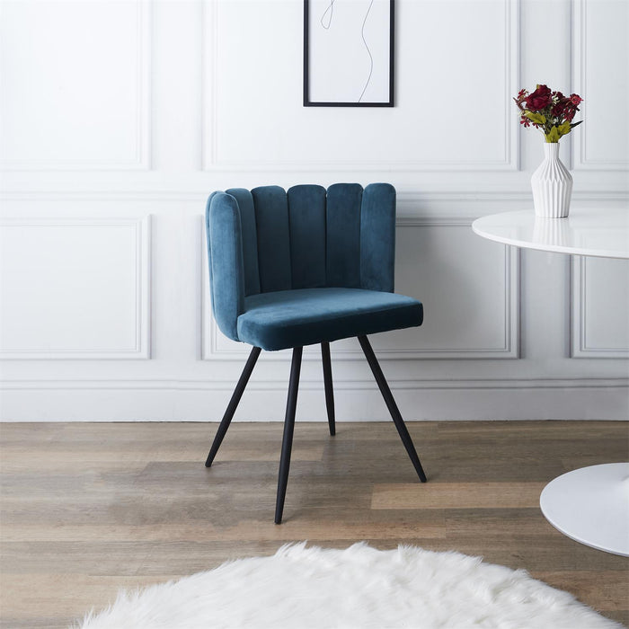 ARIEL CHAIR  BLUE VELVET