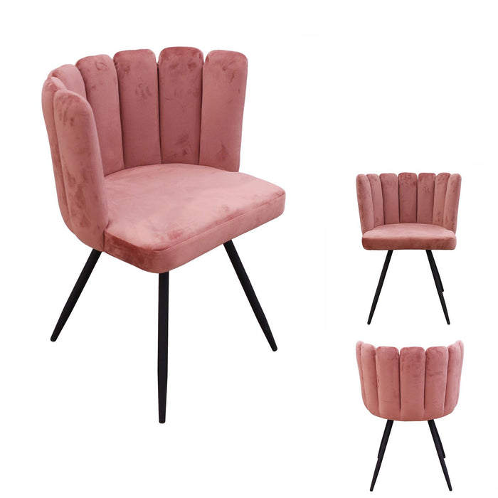 ARIEL CHAIR  PINK VELVET