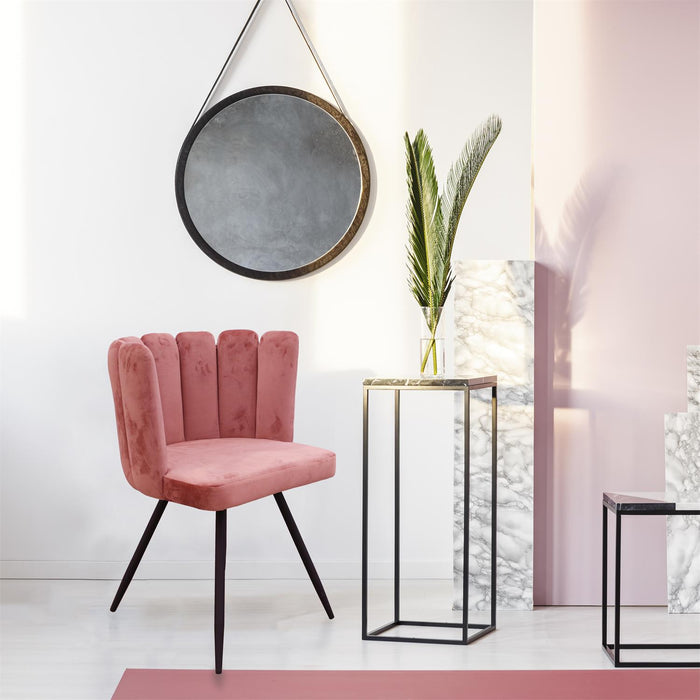 ARIEL CHAIR  PINK VELVET