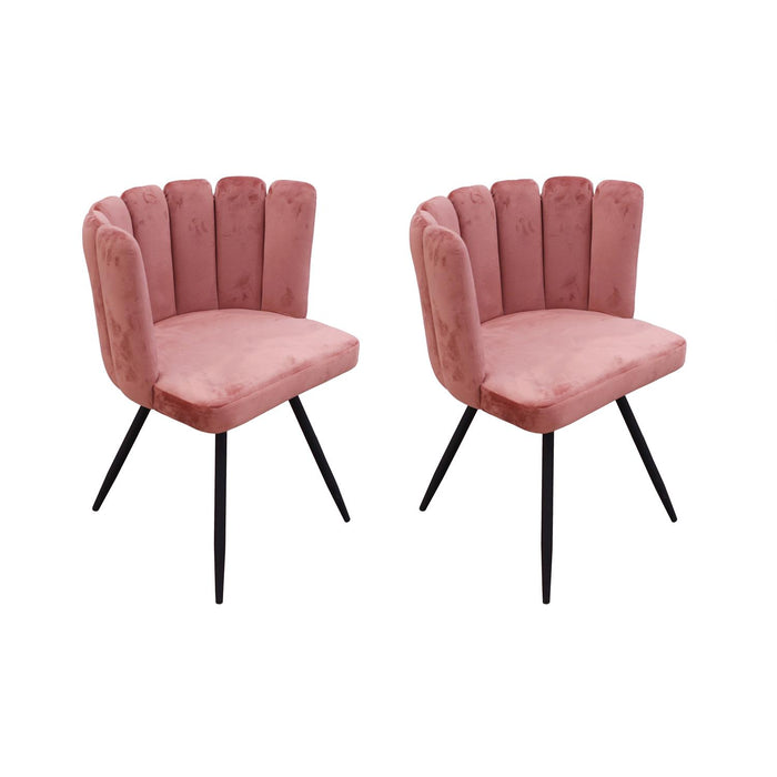 ARIEL CHAIR  PINK VELVET