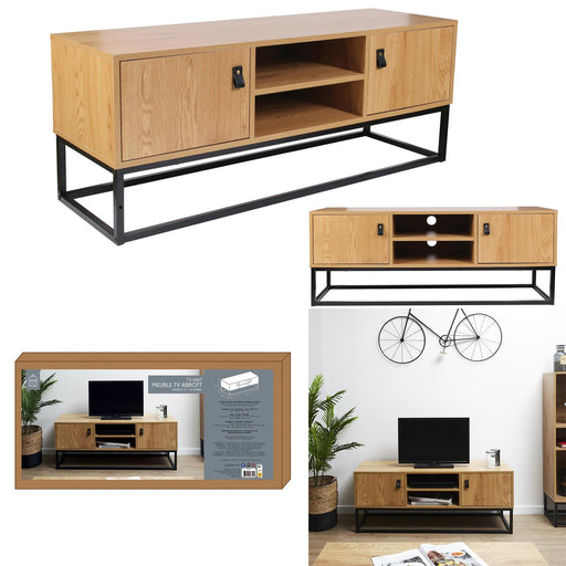 MEUBLE TV BOIS ET METAL ABBOTT M1