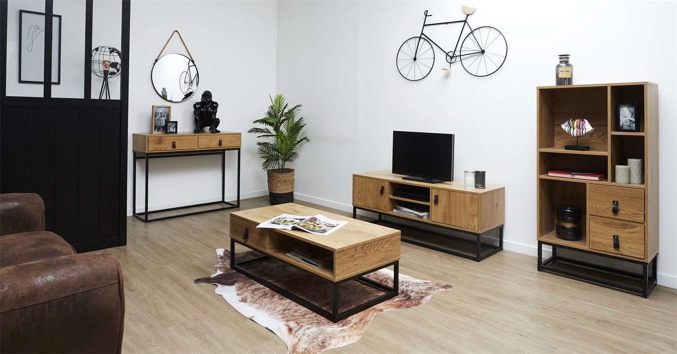 MEUBLE TV BOIS ET METAL ABBOTT M1