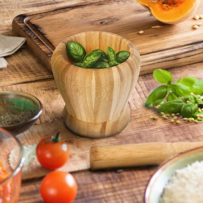 MORTAR AND PESTLE - BAMBOO