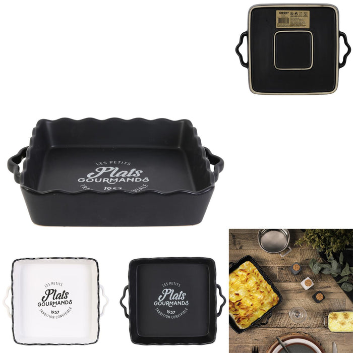 SQUARE SERVING DISH 25CM