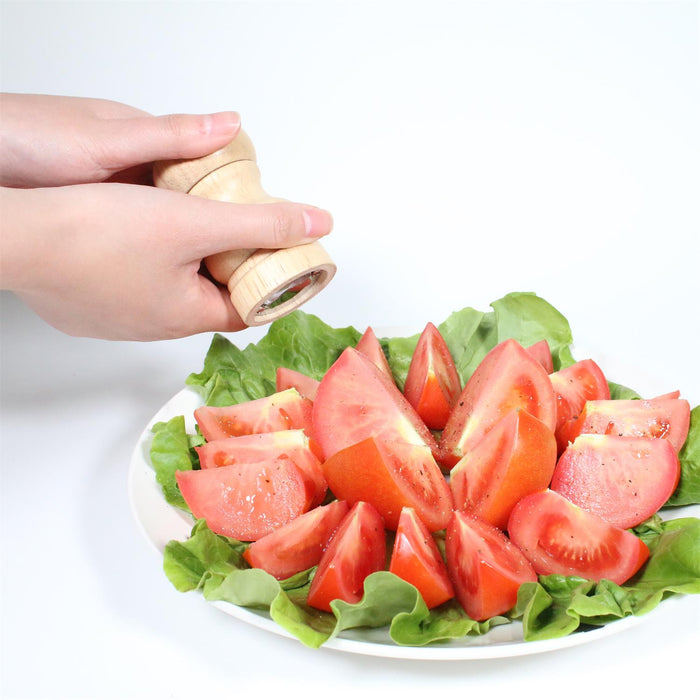 SMALL WOODEN PEPPER MILL
