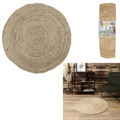 ROUND JUTE RUG 80CM