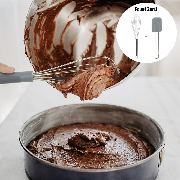 2 IN 1 WHISK WITH INTEGRAL SPATULA