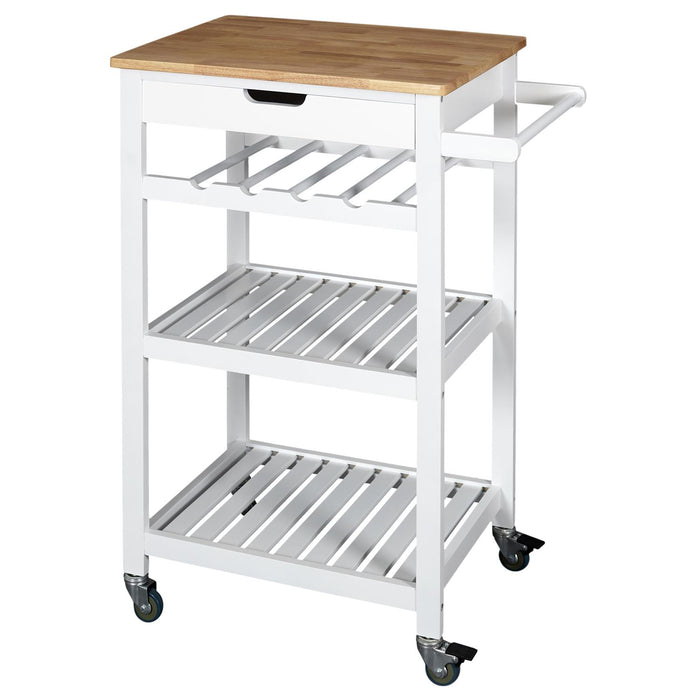 WHITE TROLLEY 40X61X84.5CM