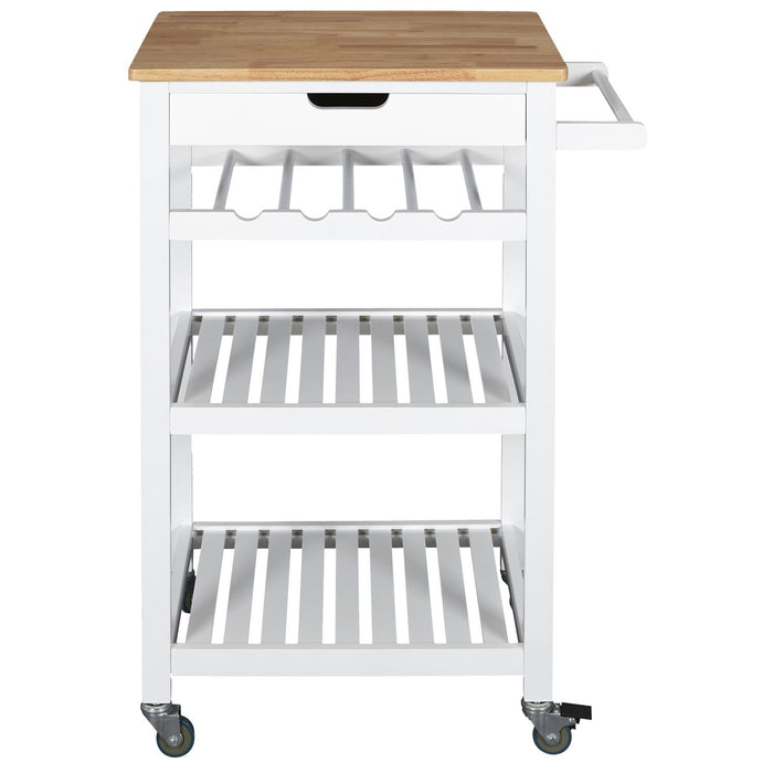WHITE TROLLEY 40X61X84.5CM