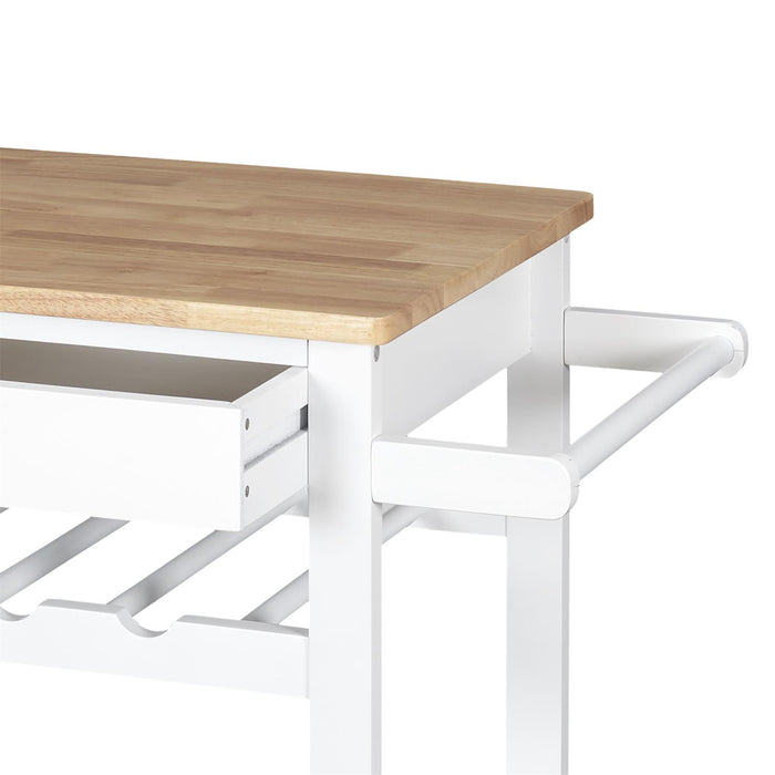 WHITE TROLLEY 40X61X84.5CM