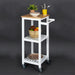 WHITE TROLLEY 37X45X84.5CM