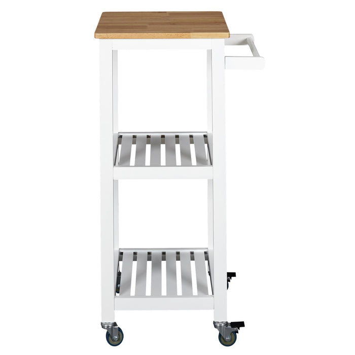 WHITE TROLLEY 37X45X84.5CM