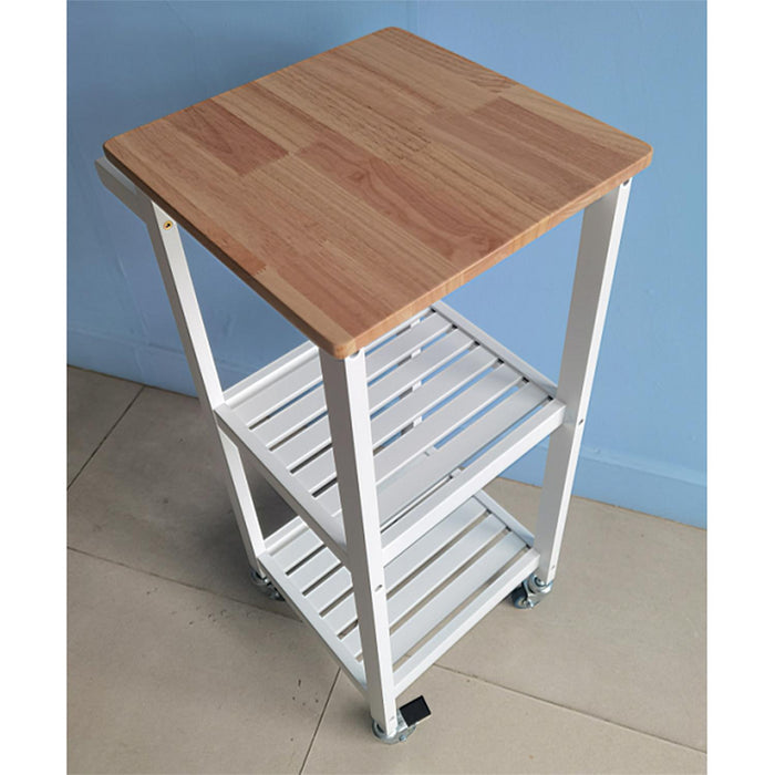 WHITE TROLLEY 37X45X84.5CM