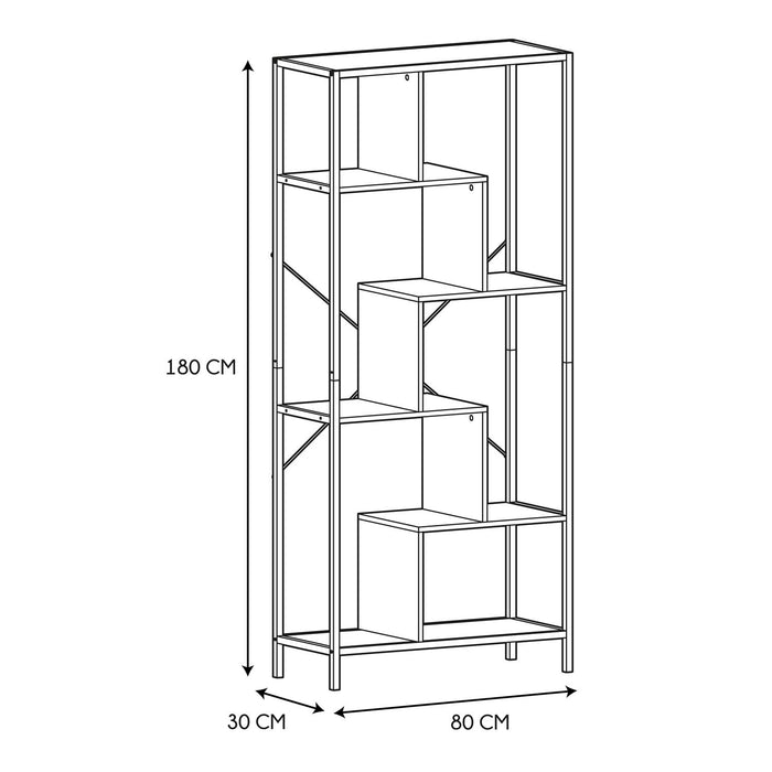 EDISON SHELF 80X30X180CM