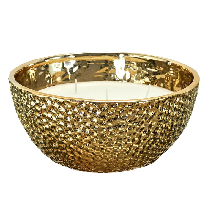 5 WICK GOLD HAMMERED SCENTED CANDLE