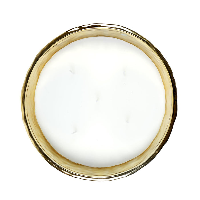 5 WICK GOLD HAMMERED SCENTED CANDLE