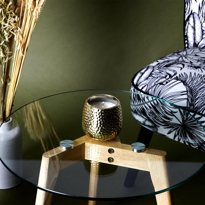 GOLD HAMMERED SCENTED CANDLE H9CM