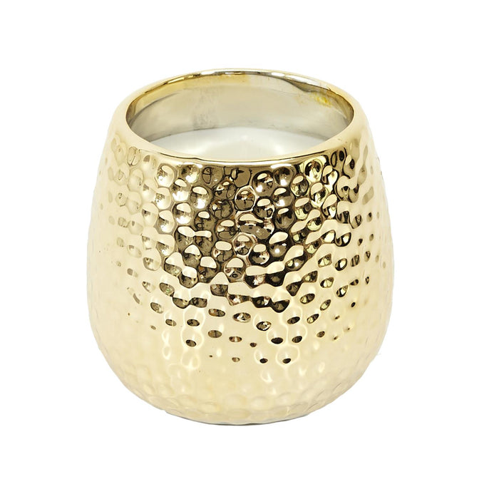 GOLD HAMMERED SCENTED CANDLE H9CM