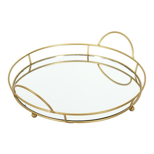 MIRROR SERVING TRAY 34 CM