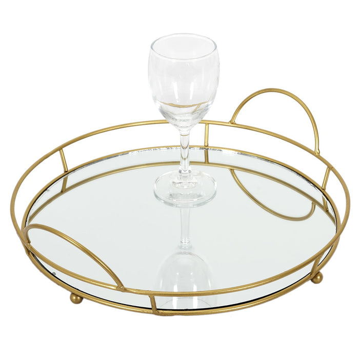 MIRROR SERVING TRAY 34 CM