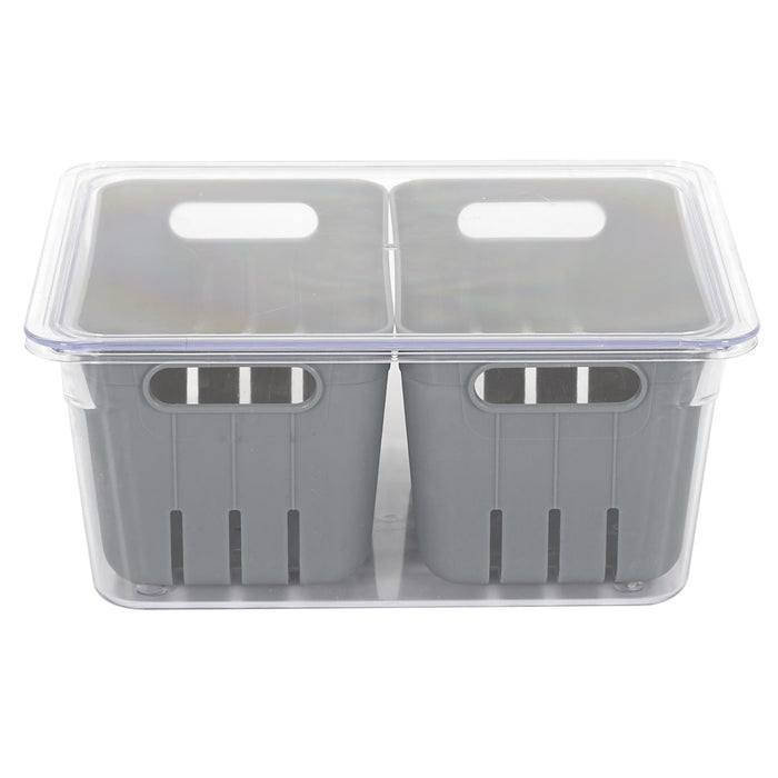 STORAGE BOX 2 COMPARTMENTS