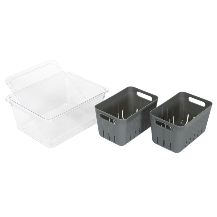STORAGE BOX 2 COMPARTMENTS