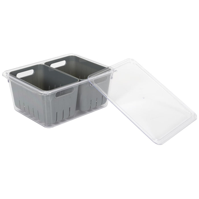 STORAGE BOX 2 COMPARTMENTS