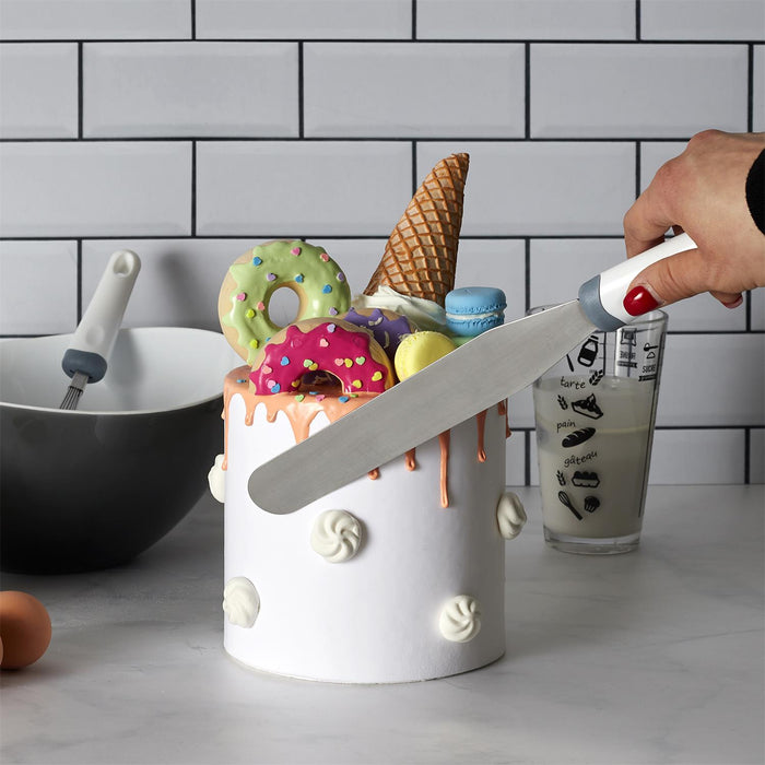 SPATULA WITH PLASTIC HANDLE 38.4CM