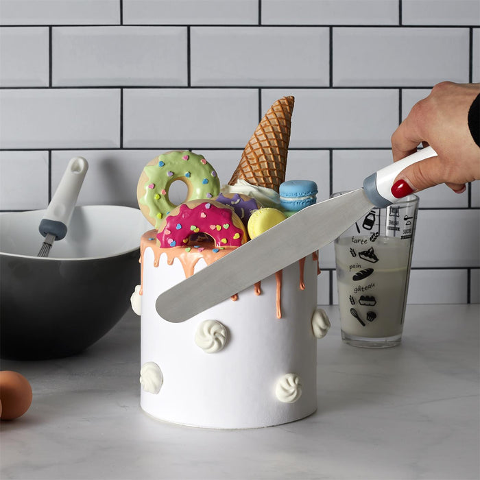 SPATULA WITH PLASTIC HANDLE 38.4CM