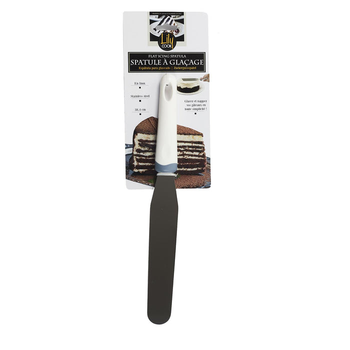 SPATULA WITH PLASTIC HANDLE 38.4CM