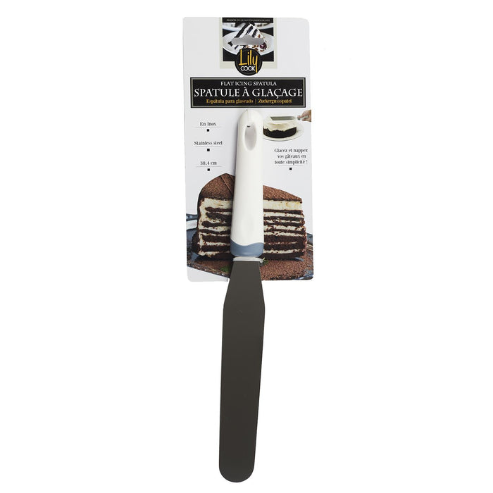 SPATULA WITH PLASTIC HANDLE 38.4CM