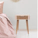 PINK WOOD NIGHTSTAND