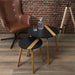 DUAL COLOR EMBOSSED BLACK X2 TRUNDLE TABLE