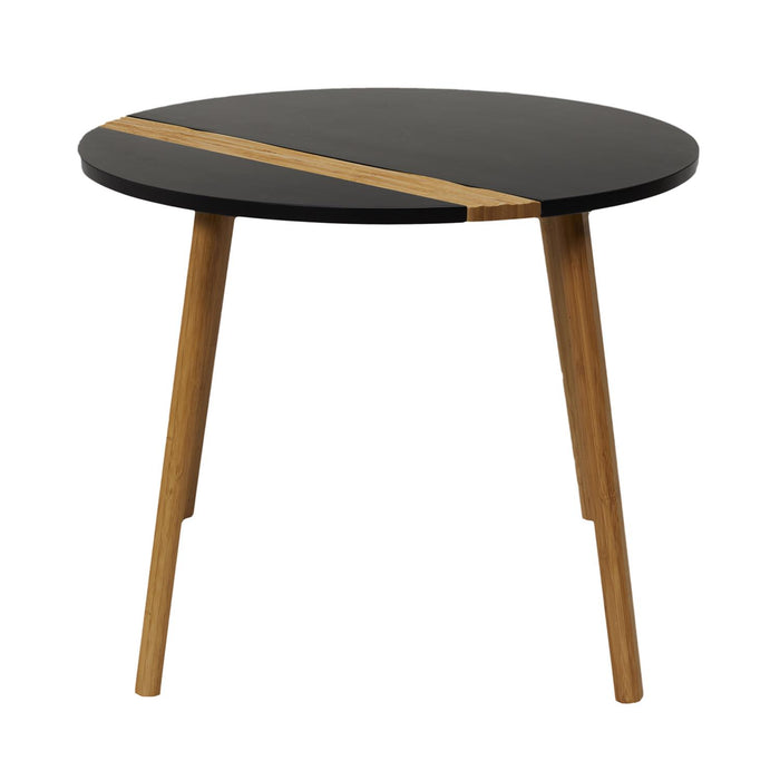 DUAL COLOR EMBOSSED BLACK X2 TRUNDLE TABLE