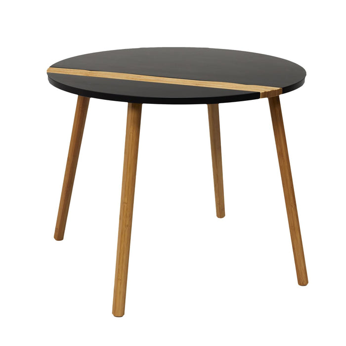 DUAL COLOR EMBOSSED BLACK X2 TRUNDLE TABLE