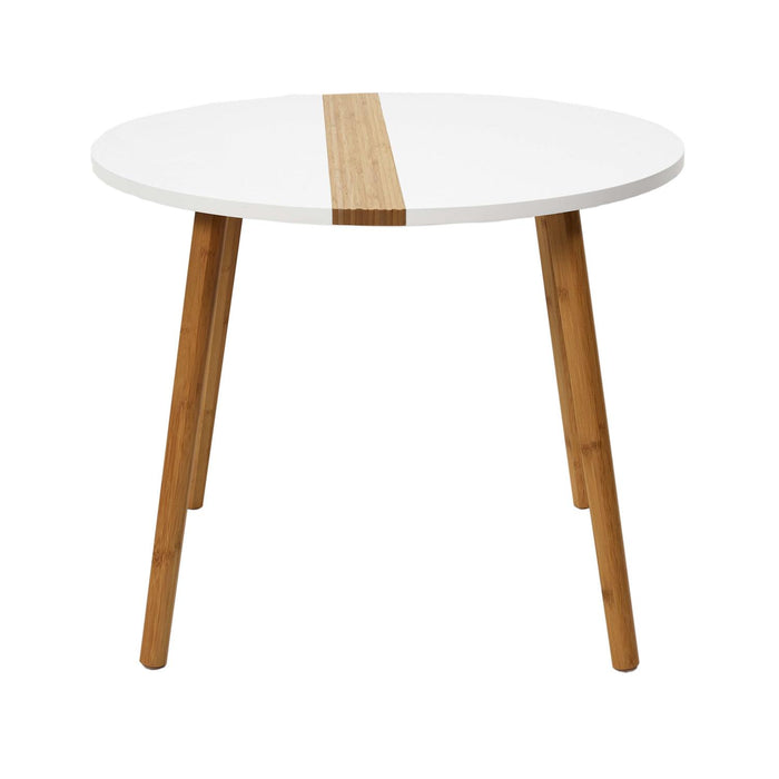 TWOTONE EMBOSSED WHITE X2 TRUNDLE TABLE