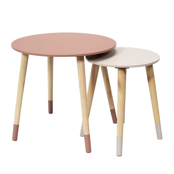 PINK X2 TWOTONE TRUNDLE TABLE