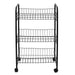 BLACK 3 LEVEL TROLLEY