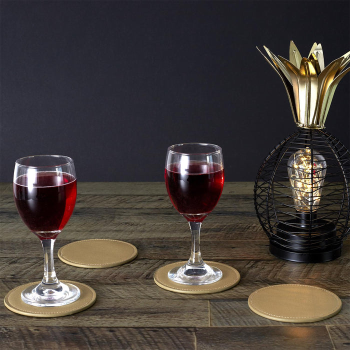 GOLD EFFECT COASTER X4