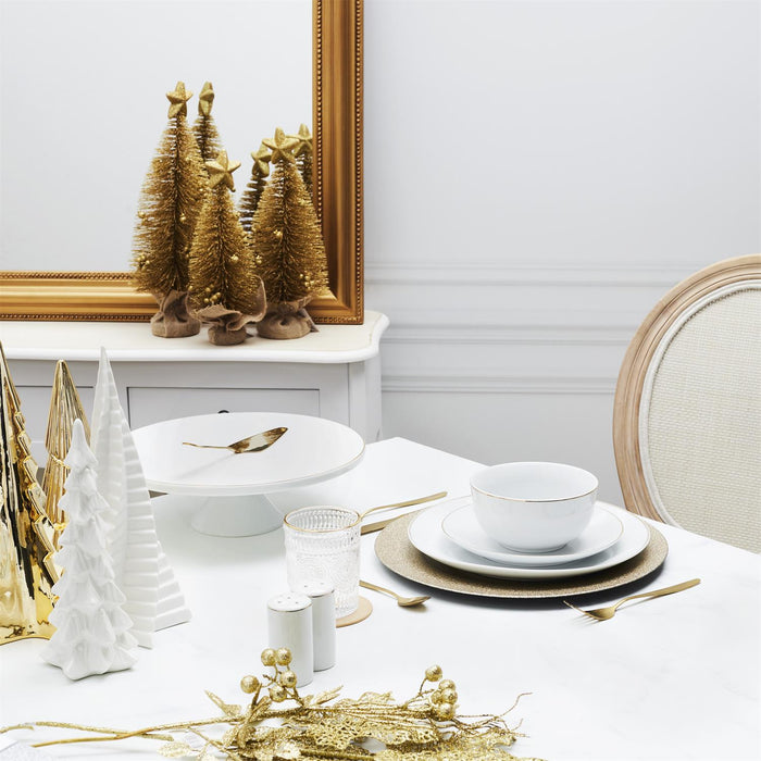 GOLD EFFECT COASTER X4