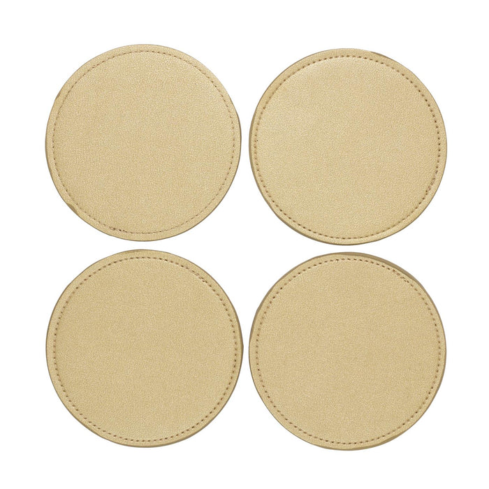 GOLD EFFECT COASTER X4
