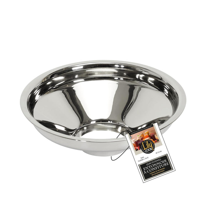 STAINLESS STEEL JAM FUNNEL D14CM