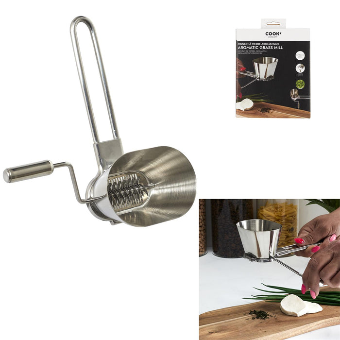 STAINLESS STEEL CRANK HERB GRINDER