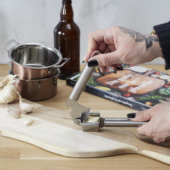 STAINLESS STEEL MANUAL GARLIC PRESS