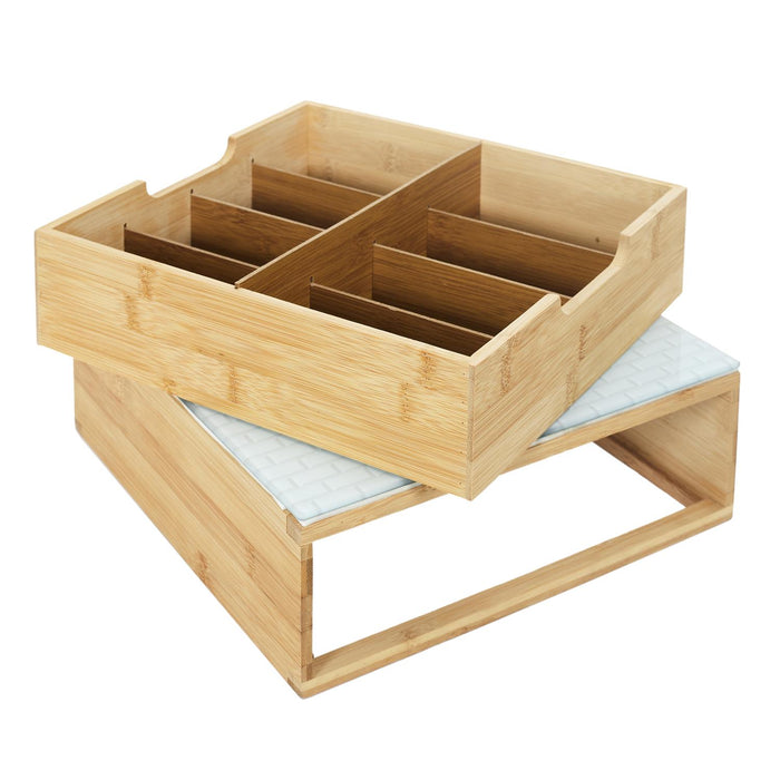 BROOKLYN WOOD AND GLASS CAPSULE HOLDER