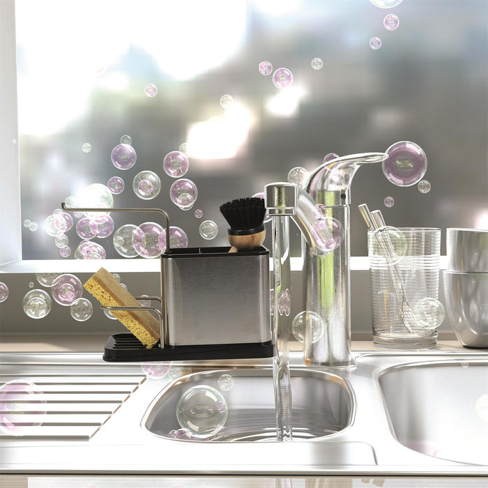 STAINLESS STEEL SPONGE AND BRUSH HOLDER 22X10X13CM