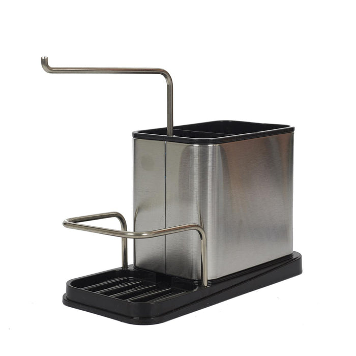 STAINLESS STEEL SPONGE AND BRUSH HOLDER 22X10X13CM